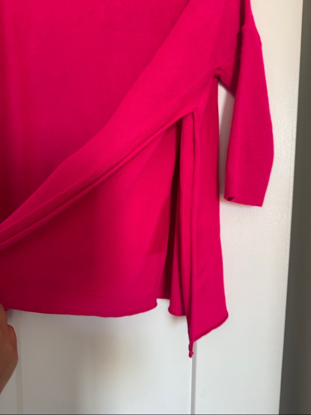 Trendy Mer•Sea Pink Oversized Knit Top - Picture 5 of 5